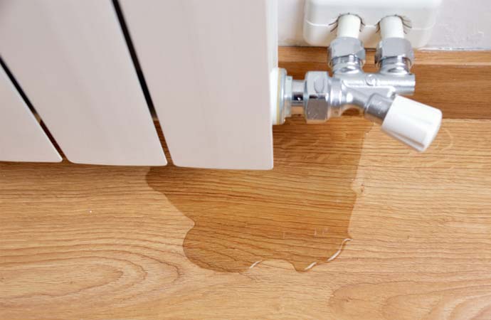 Appliance leak water damage