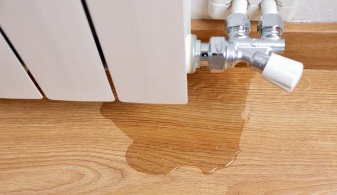 Appliance leak water damage