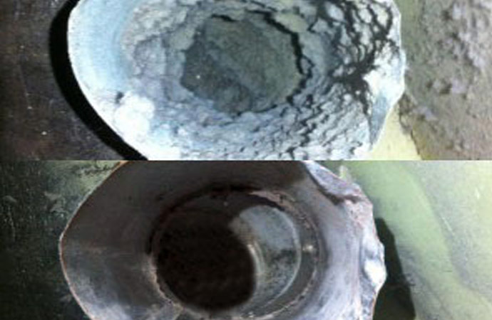 Duct cleaning before after