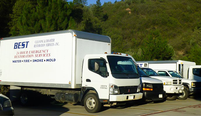 Best cleaning and disaster restoration services fleet trucks