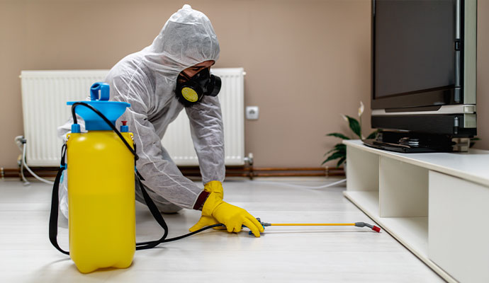Expert cleaning biohazard contamination