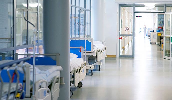 Clean and restored hospital interior