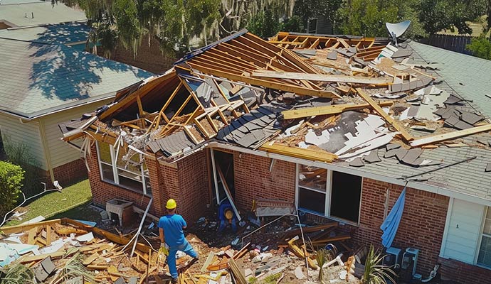 Disaster damage restoration service