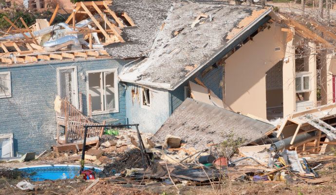 Disaster damaged property Disaster damaged property