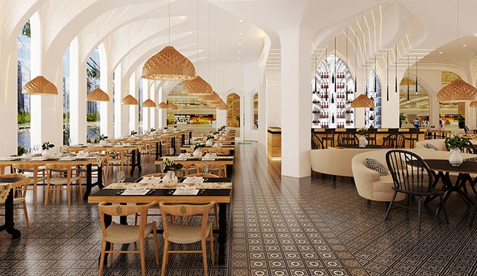 Elegant restaurant interior