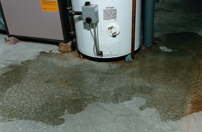 Hot water heater leaking