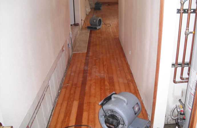 Flood damage restoration