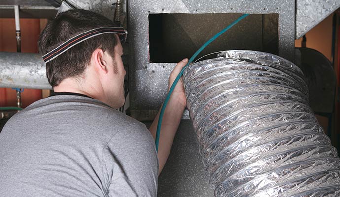 Thorough duct cleaning service