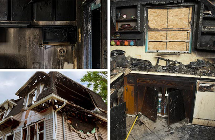 different types residential fire damage