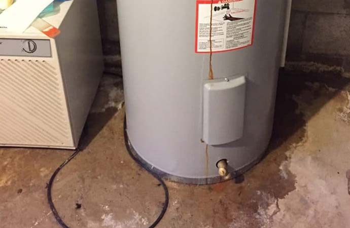 Leaked water heater