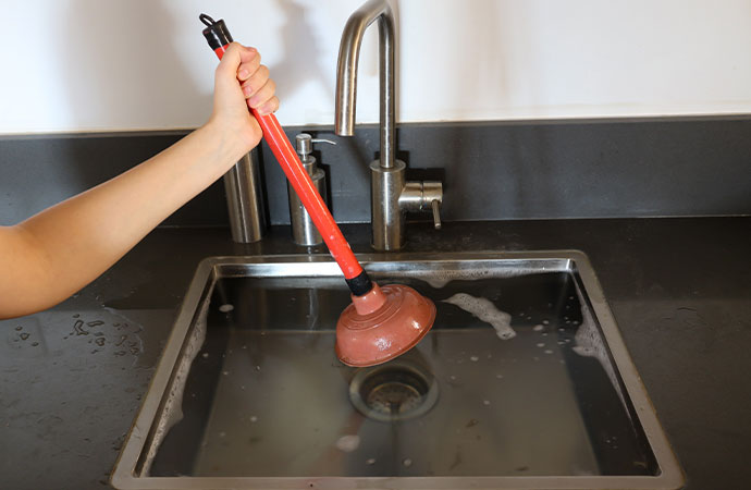 Overflowing Kitchen Sink