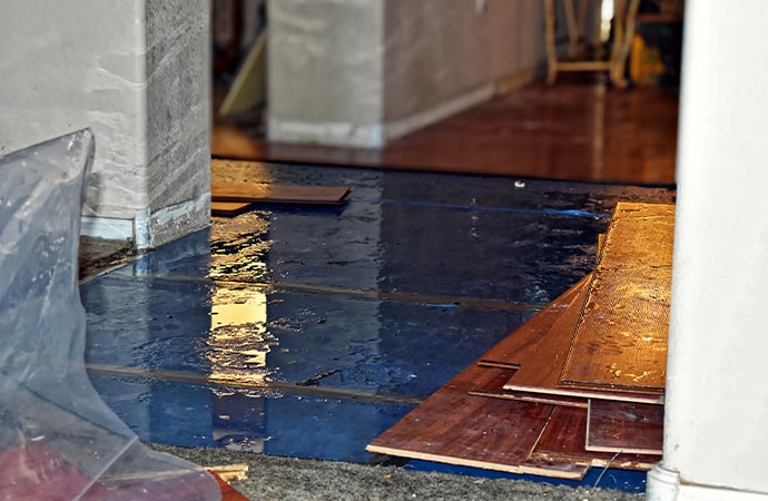 floor water damage