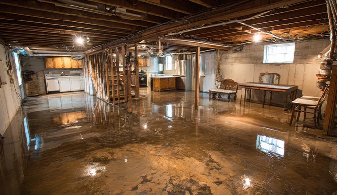 Water damaged property